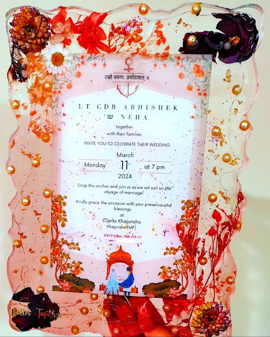 The "Everlasting I Do" Resin Preservation Frame