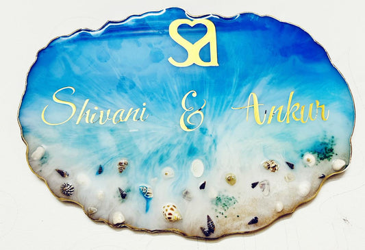 Beach Theme Resin Nameplate