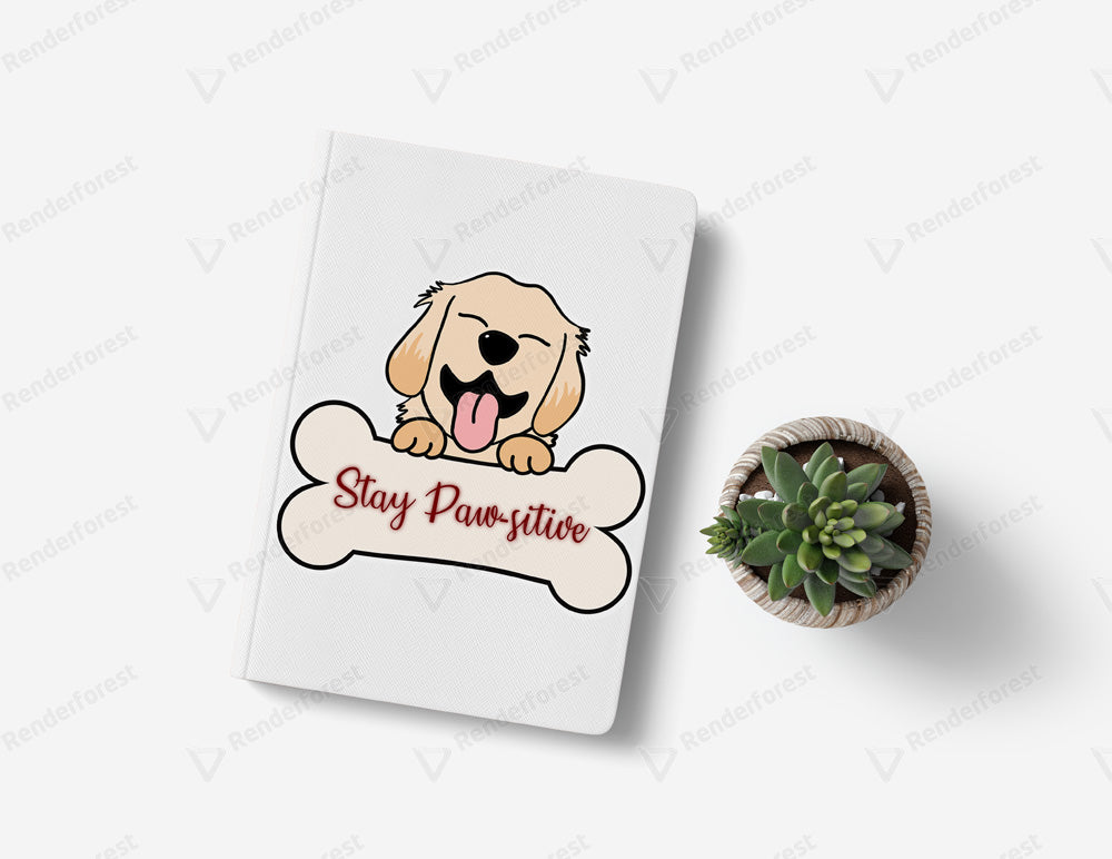 Stay Pawsitive Notebook