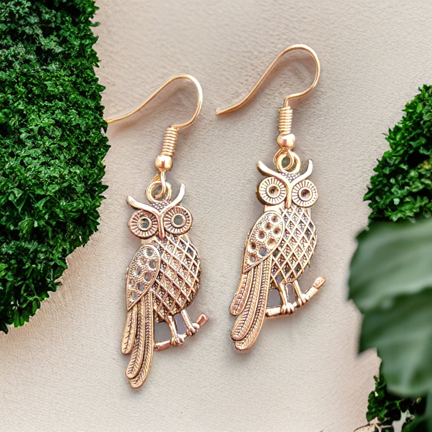 Owl Metal Earrings