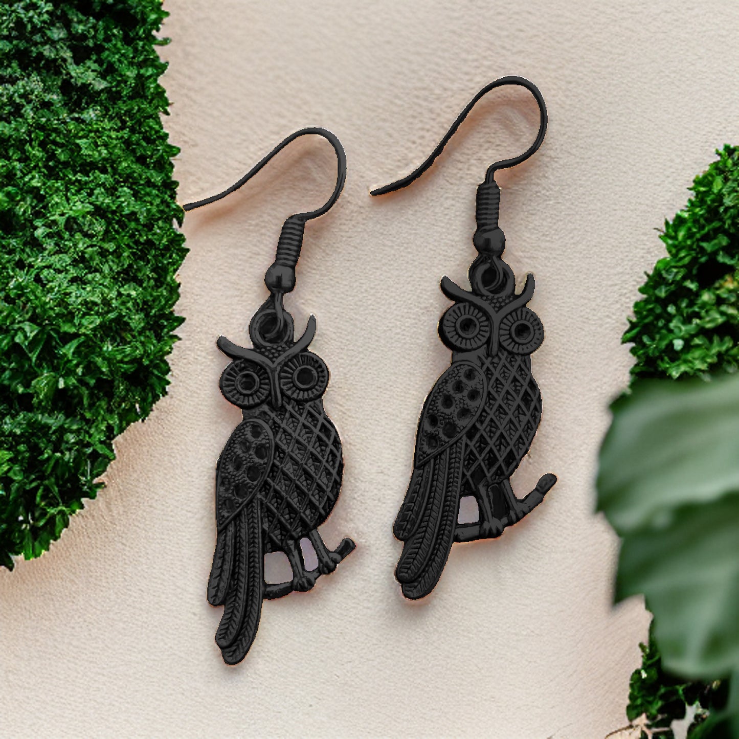 Owl Metal Earrings
