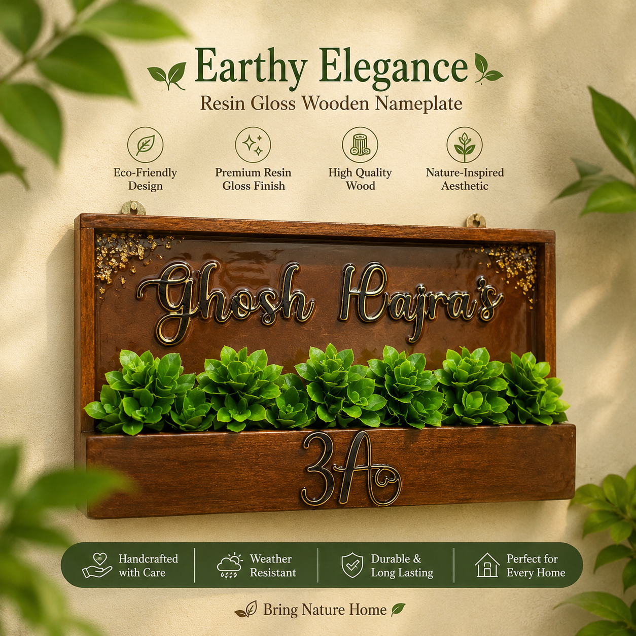 The "Roots & Resin" Nameplate
