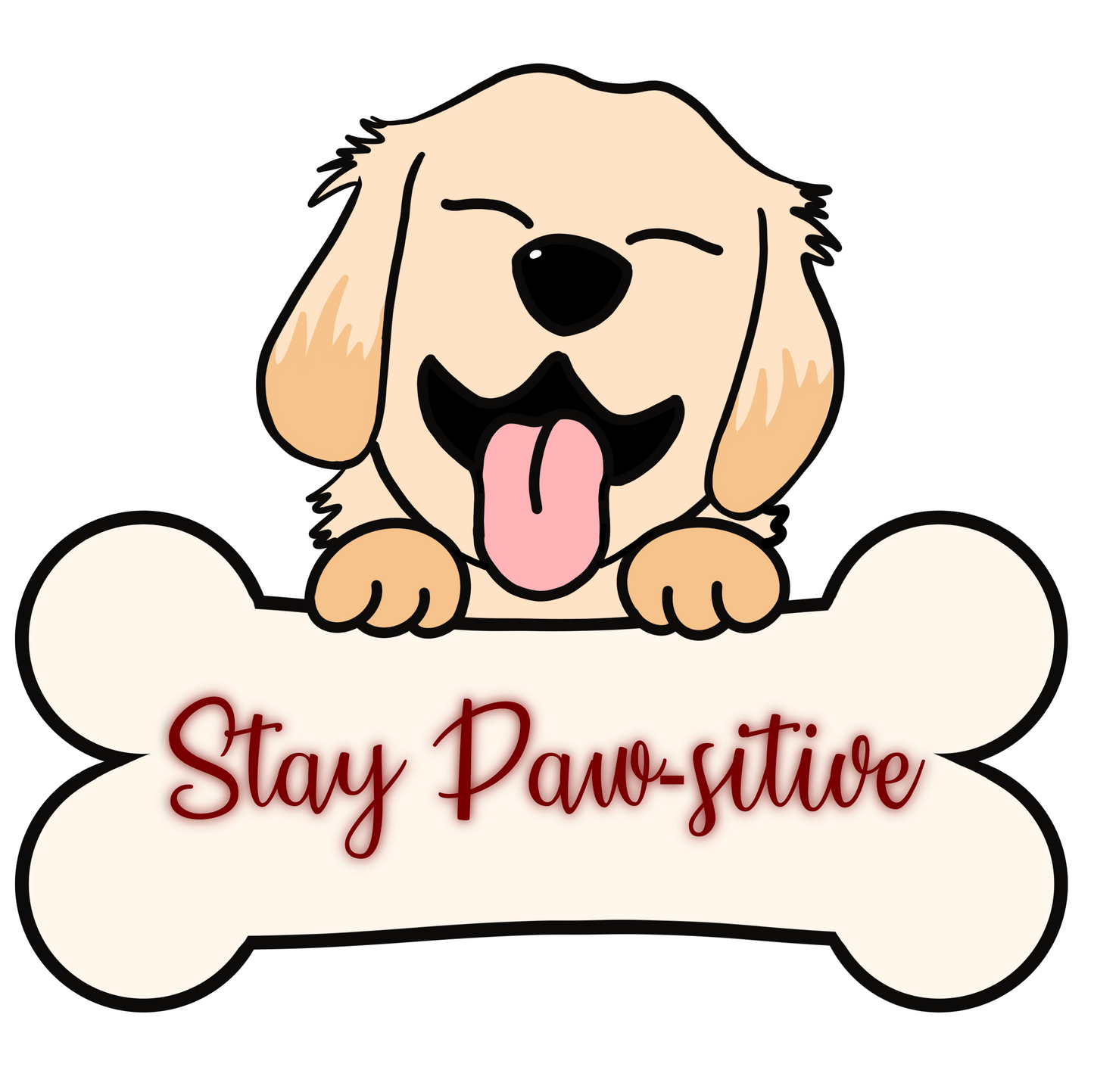 Stay Pawsitive Sticker