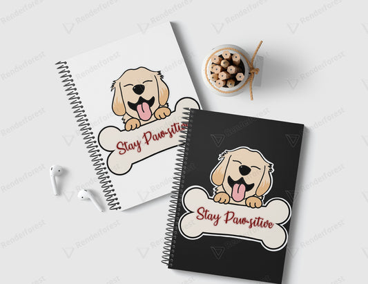 Stay Pawsitive Notebook