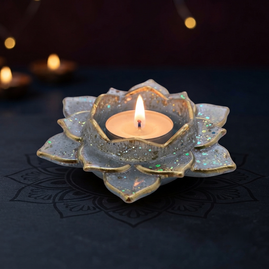 The "Golden Lotus" Tealight Holder