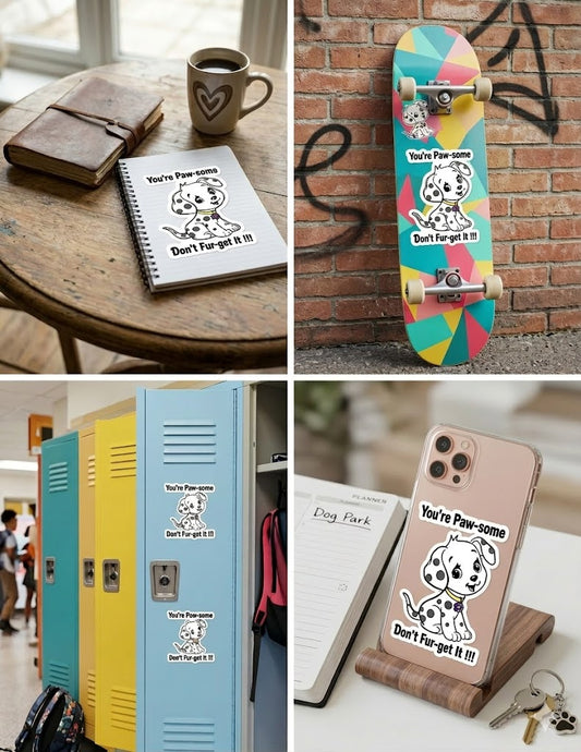 The "Paw-some Reminder" Sticker